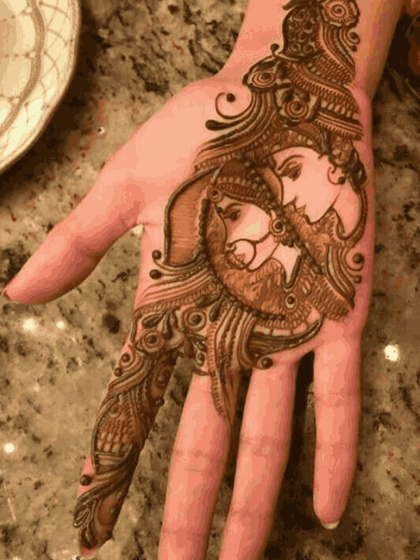 dulhan mehndi design