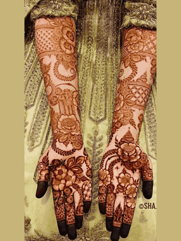 dulhan mehndi design