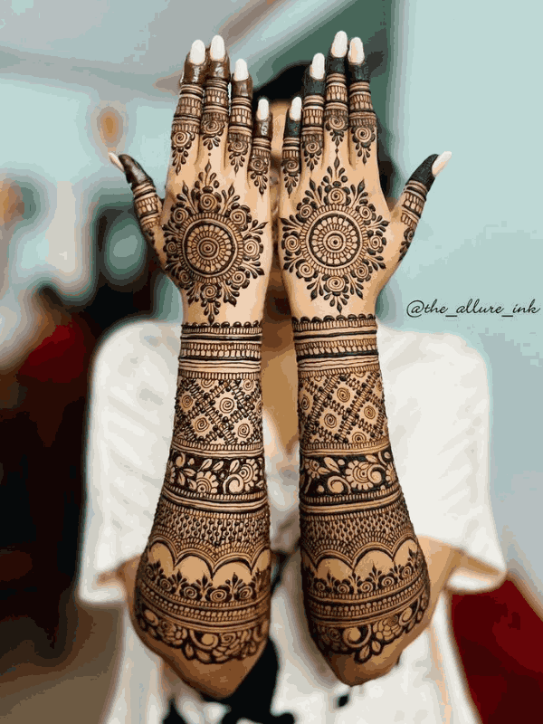 dulhan mehndi design