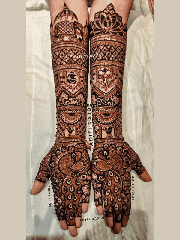 dulhan mehndi design