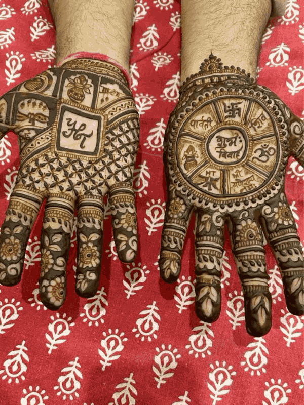 dulhan mehndi design