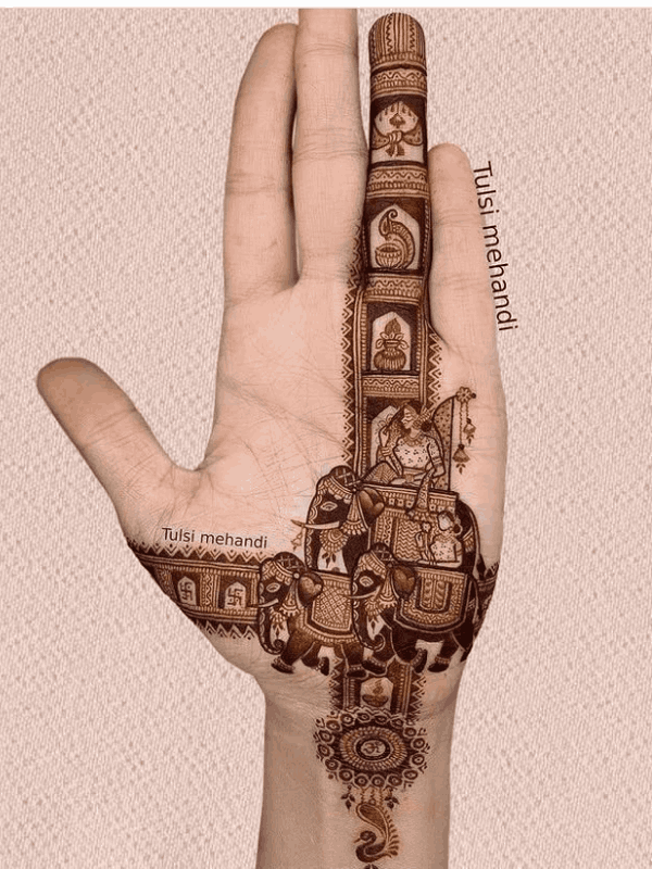 dulhan mehndi design