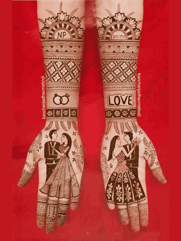 dulhan mehndi design
