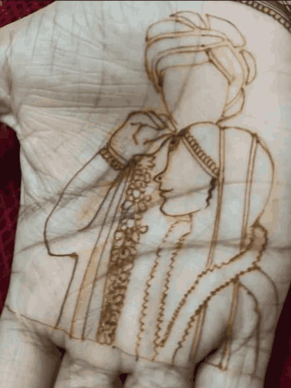 dulhan mehndi design