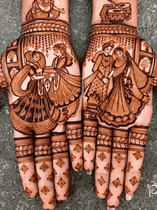 dulhan mehndi design