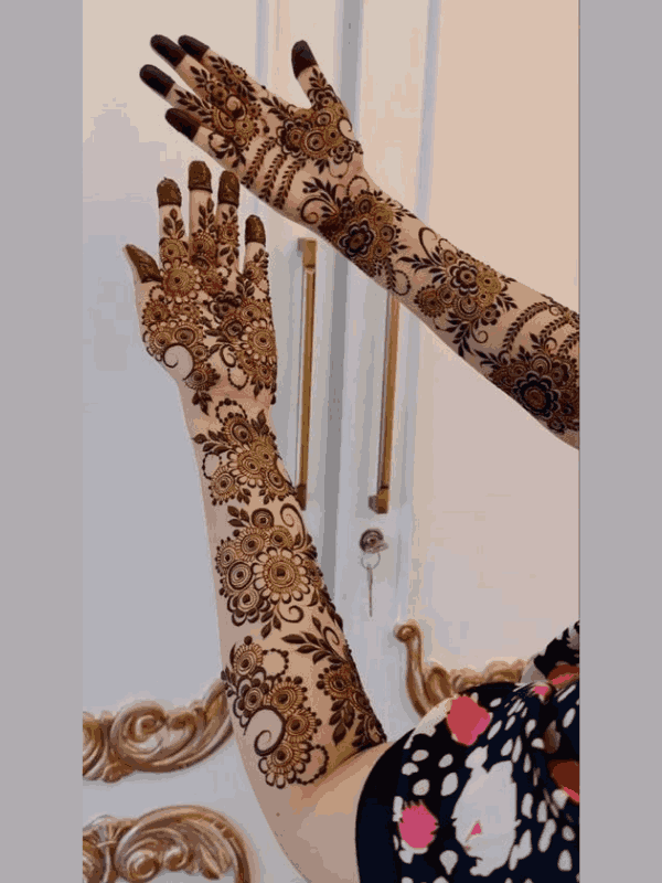 dulhan mehndi design