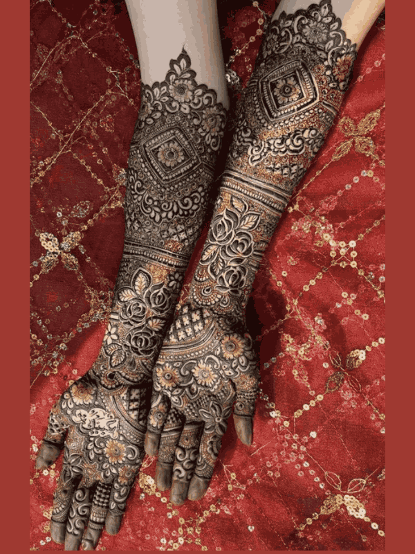 dulhan mehndi design