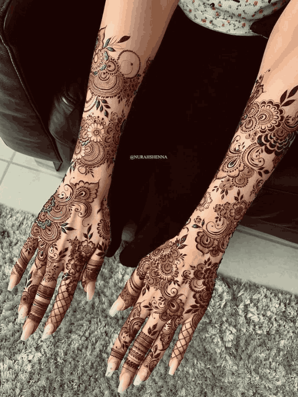 dulhan mehndi design