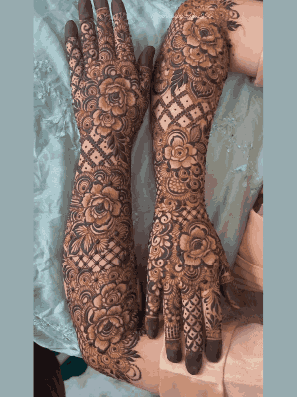dulhan mehndi design