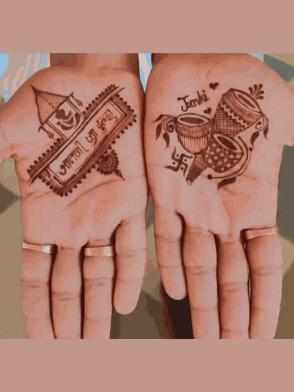 dulhan mehndi design