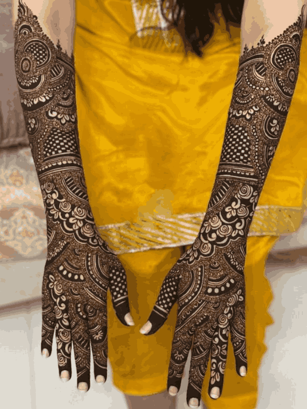 dulhan mehndi design