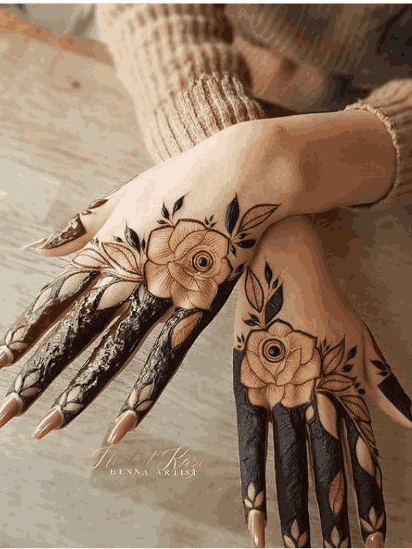 flower mehndi design