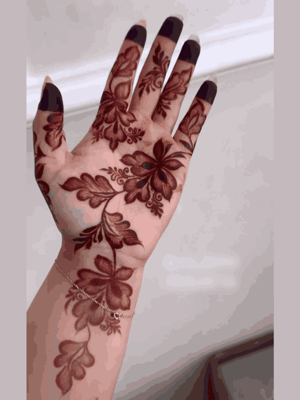 flower mehndi design