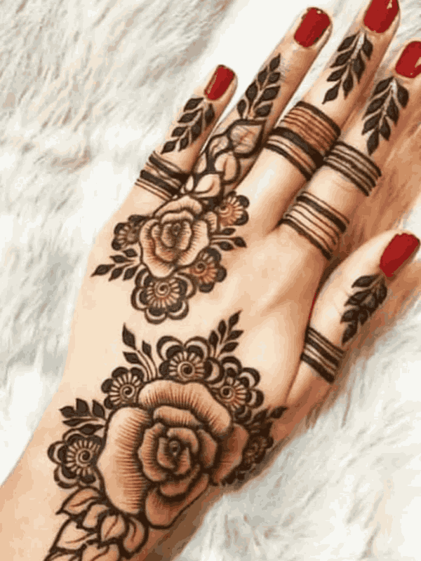 flower mehndi design