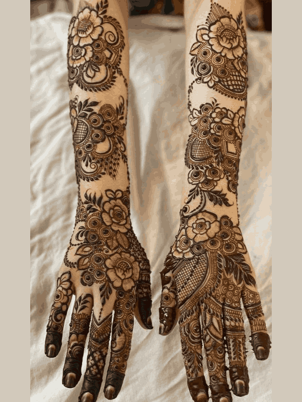 flower mehndi design