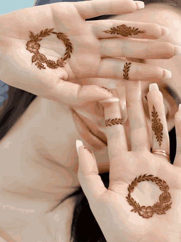flower mehndi design