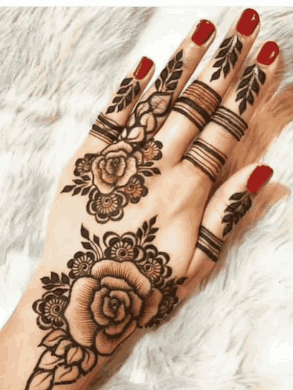 flower mehndi design