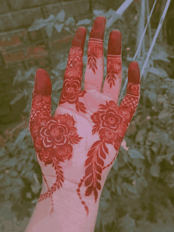 flower mehndi design