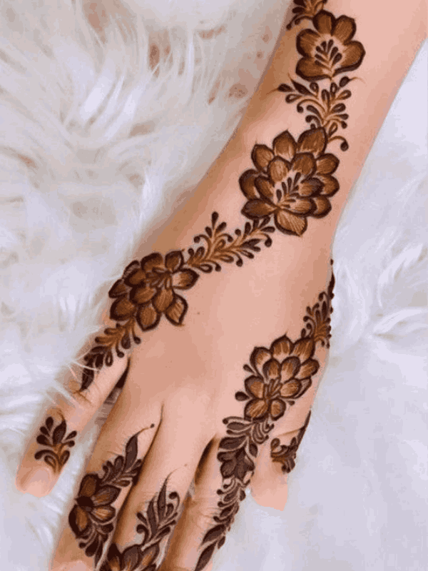 flower mehndi design