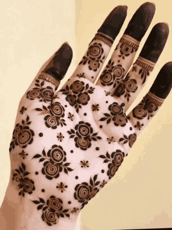 flower mehndi design