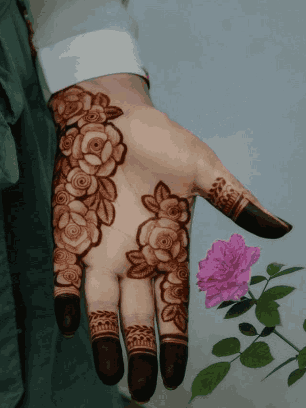 flower mehndi design