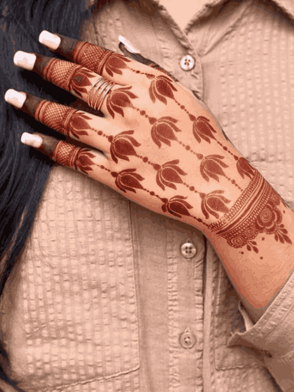 flower mehndi design