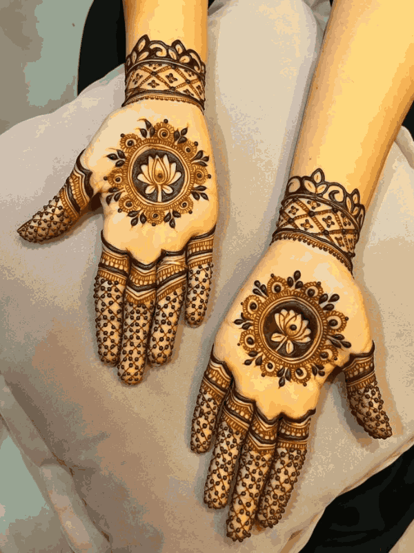 flower mehndi design