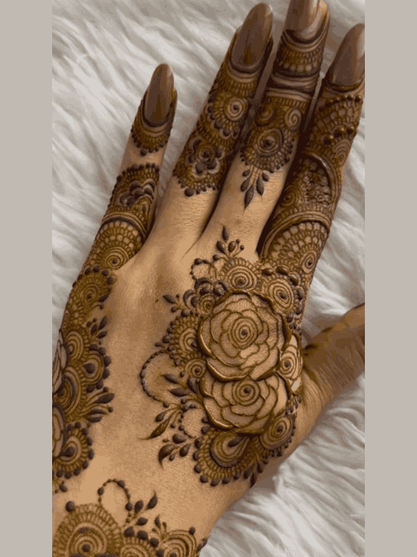 flower mehndi design