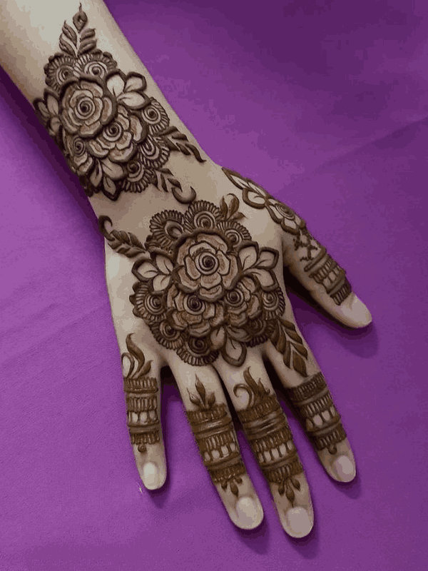 flower mehndi design