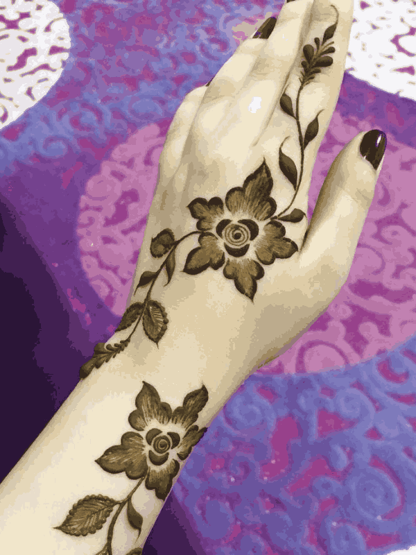 flower mehndi design
