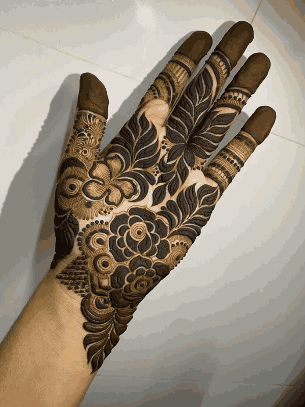 flower mehndi design