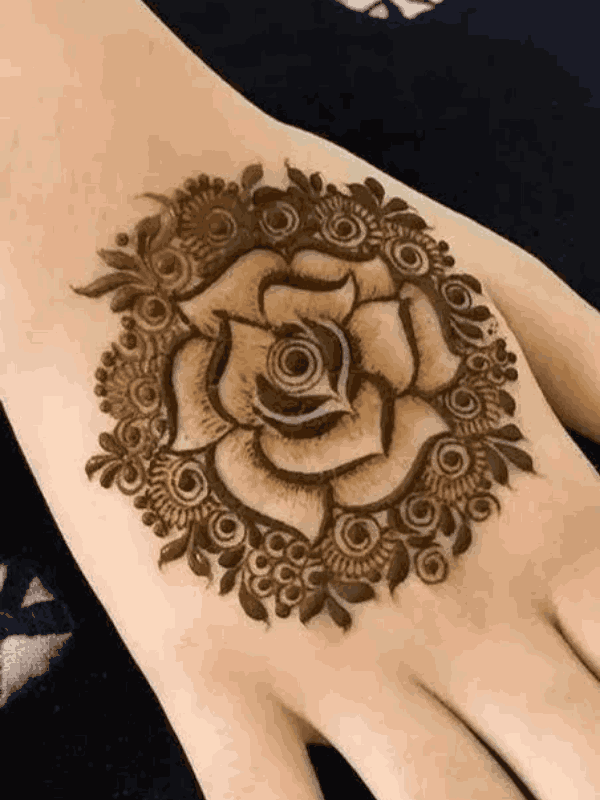 flower mehndi design