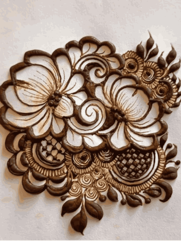 flower mehndi design